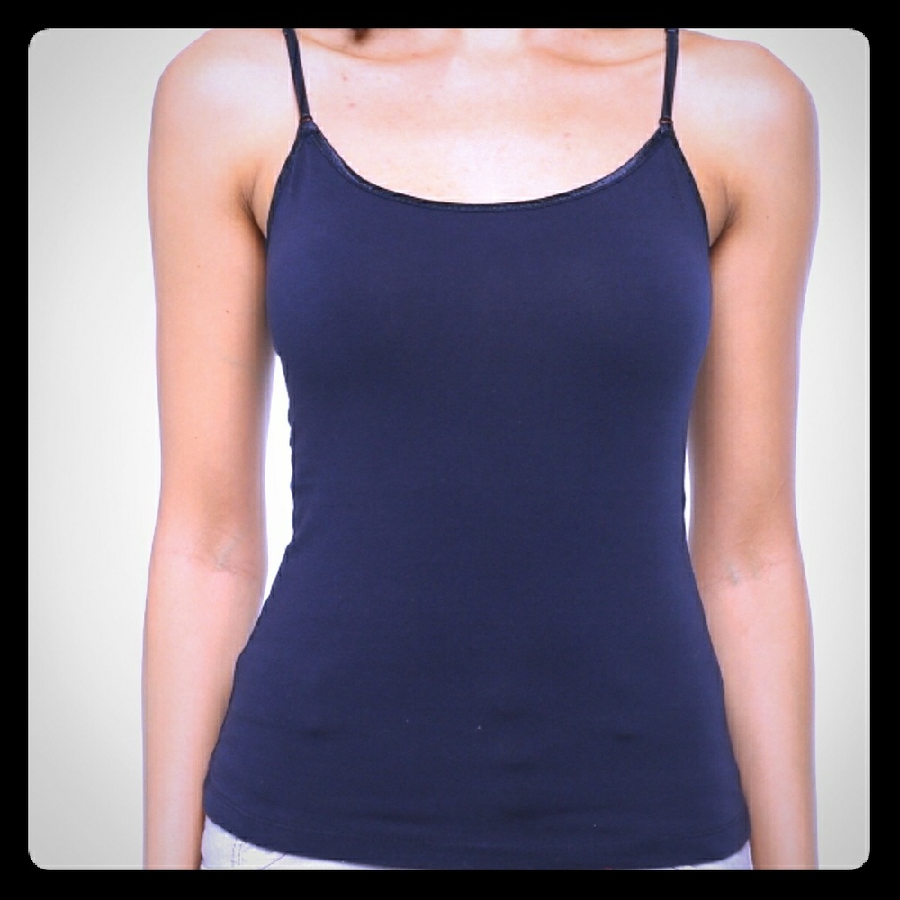 🌸Navy Camisole Top w/ adjustable straps
